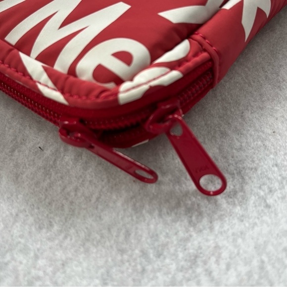 SUPREME x PORTER YOSHIDA Red Ipad Case Zip Around F*ck You Pay Me 2012 - Picture 7 of 16